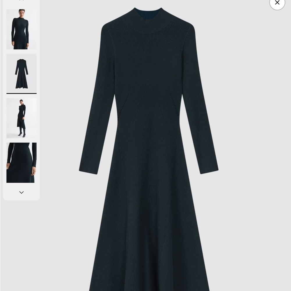 Reiss Midnight Long Sleeve Dress
